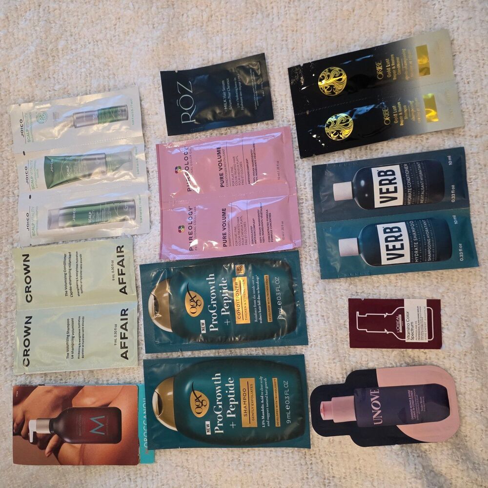 17 Individual Sample Hair care Bundle